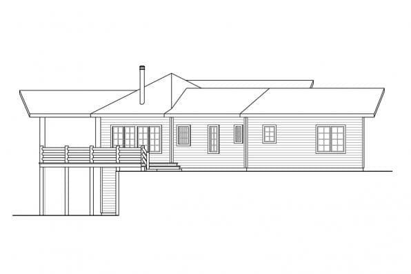Home Plan Left Elevation
