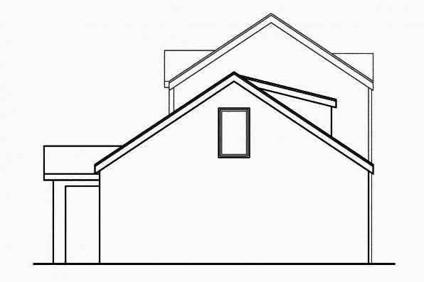 Home Plan Rear Elevation of this 4-Bedroom,2686 Sq Ft Plan -108-1708