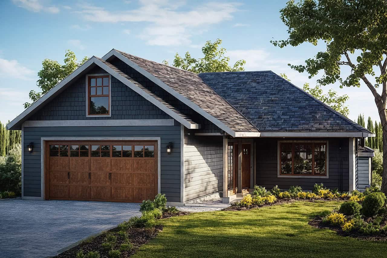 3-Bedroom, 1369 Sq Ft Ranch Home Plan - 108-1750 - Main Exterior