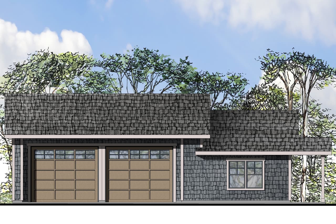 0-Bedroom, 753 Sq Ft Garage House Plan - 108-1773 - Front Exterior