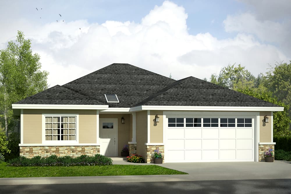 3-Bedroom, 1497 Sq Ft Traditional Home Plan - 108-1811 - Main Exterior