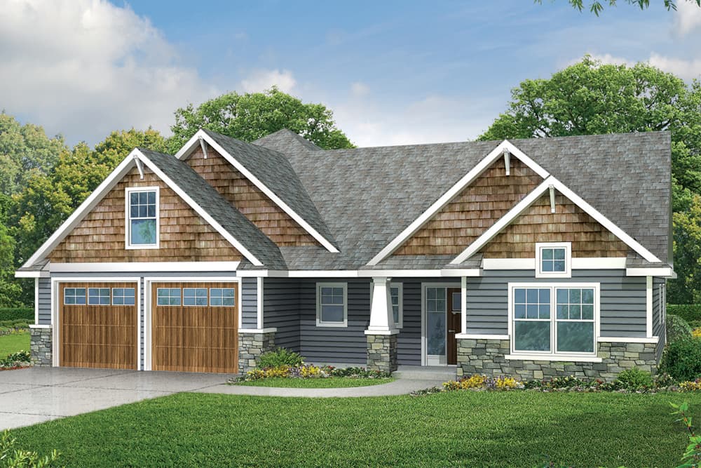 3-Bedroom, 2236 Sq Ft Country House Plan - 108-1829 - Front Exterior