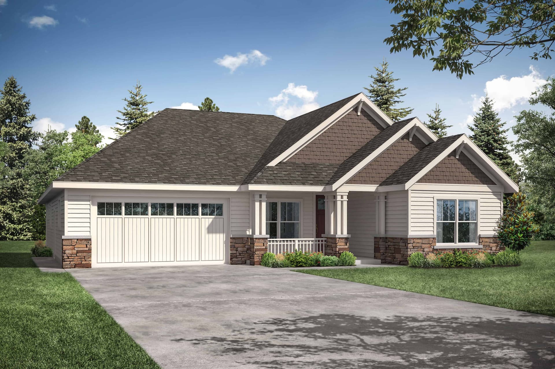 3-Bedroom, 2191 Sq Ft Craftsman House - Plan #108-1943 - Front Exterior