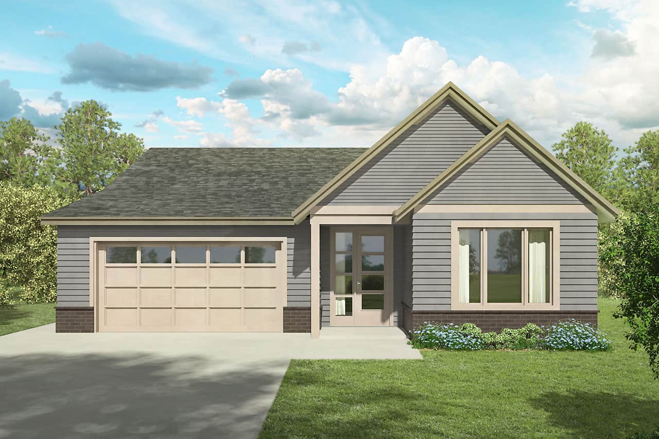 3-Bedroom, 1829 Sq Ft Ranch Home - Plan #108-1979 - Main Exterior
