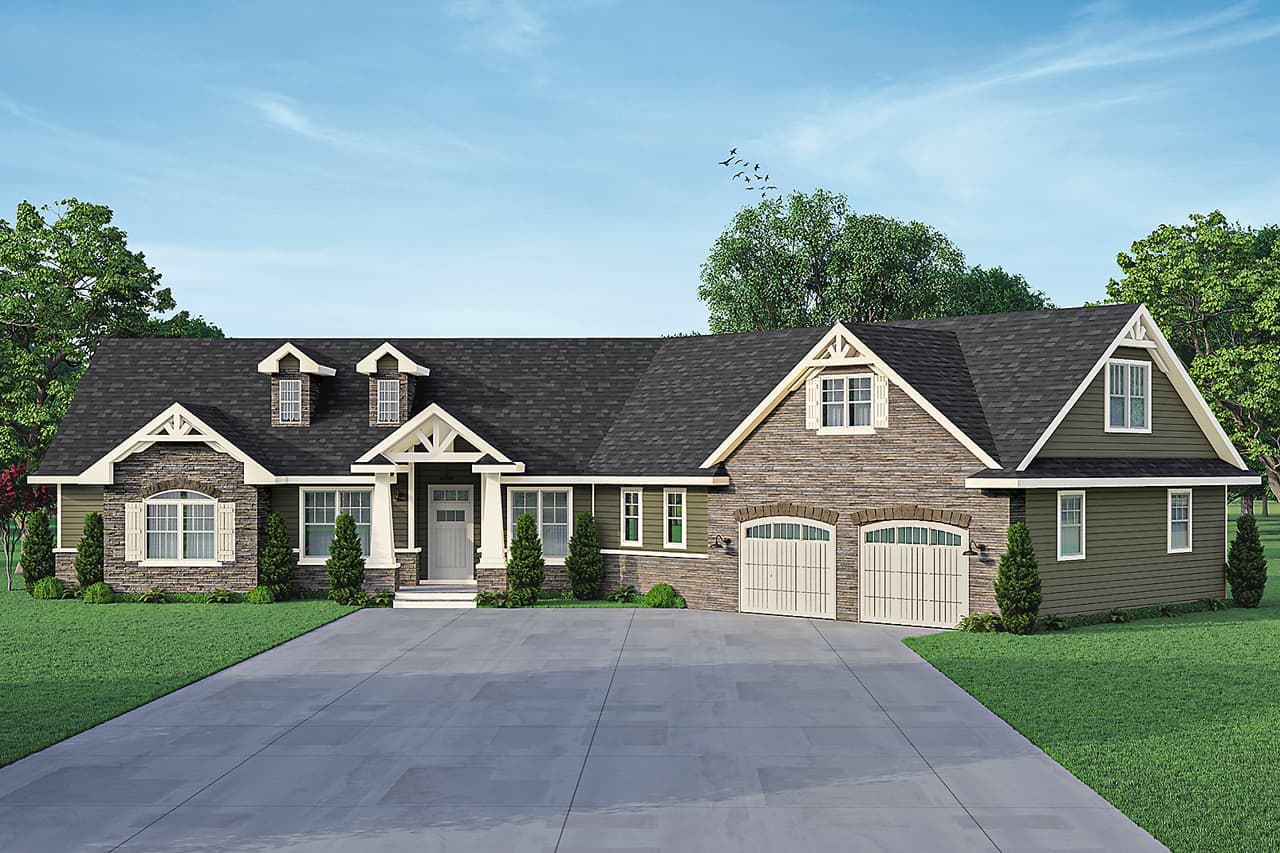 3-Bedroom, 2511 Sq Ft European Home - Plan #108-2012 - Main Exterior