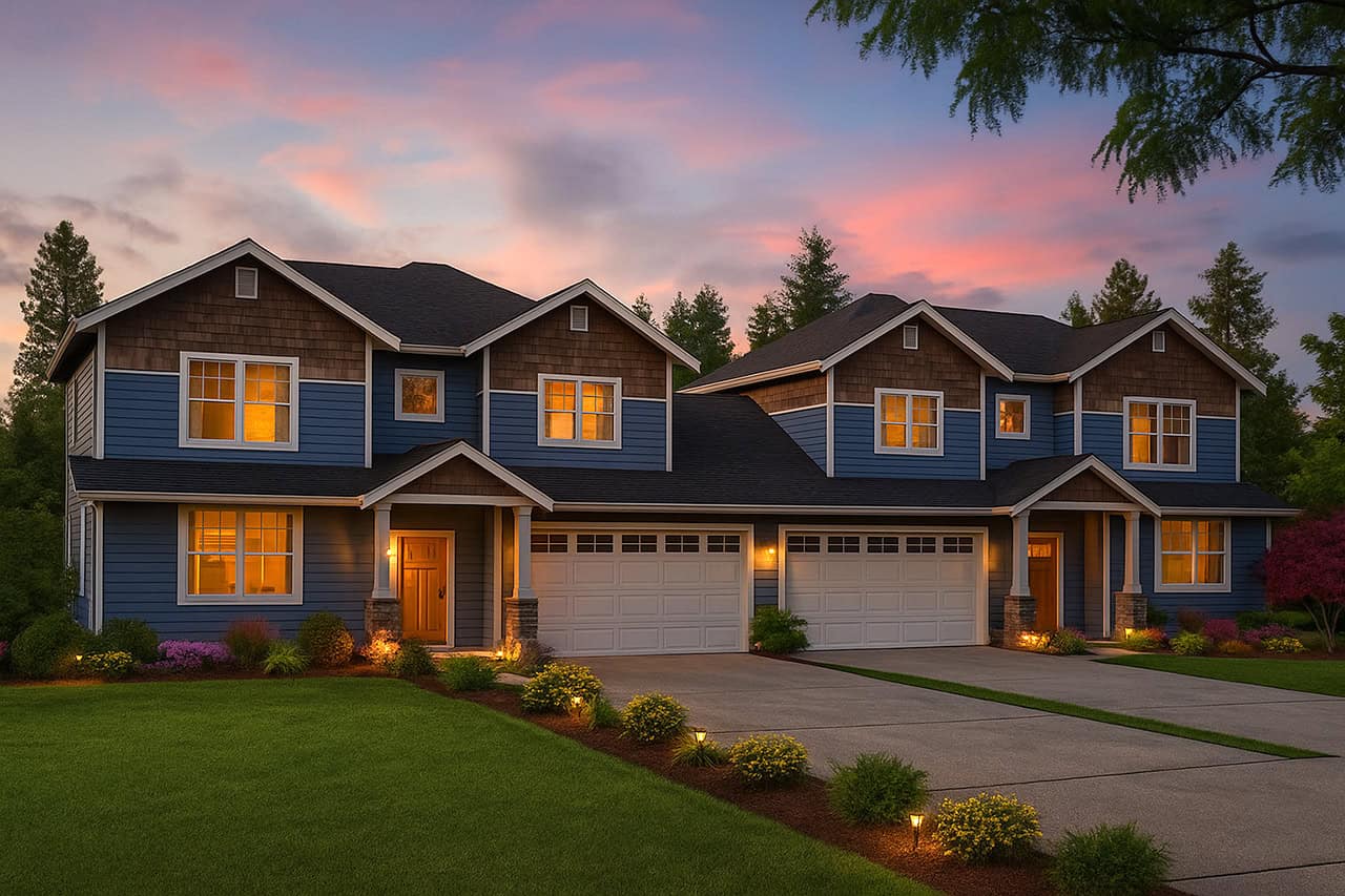 Multi-Unit house design (ThePlanCollection: Plan #108-2027)