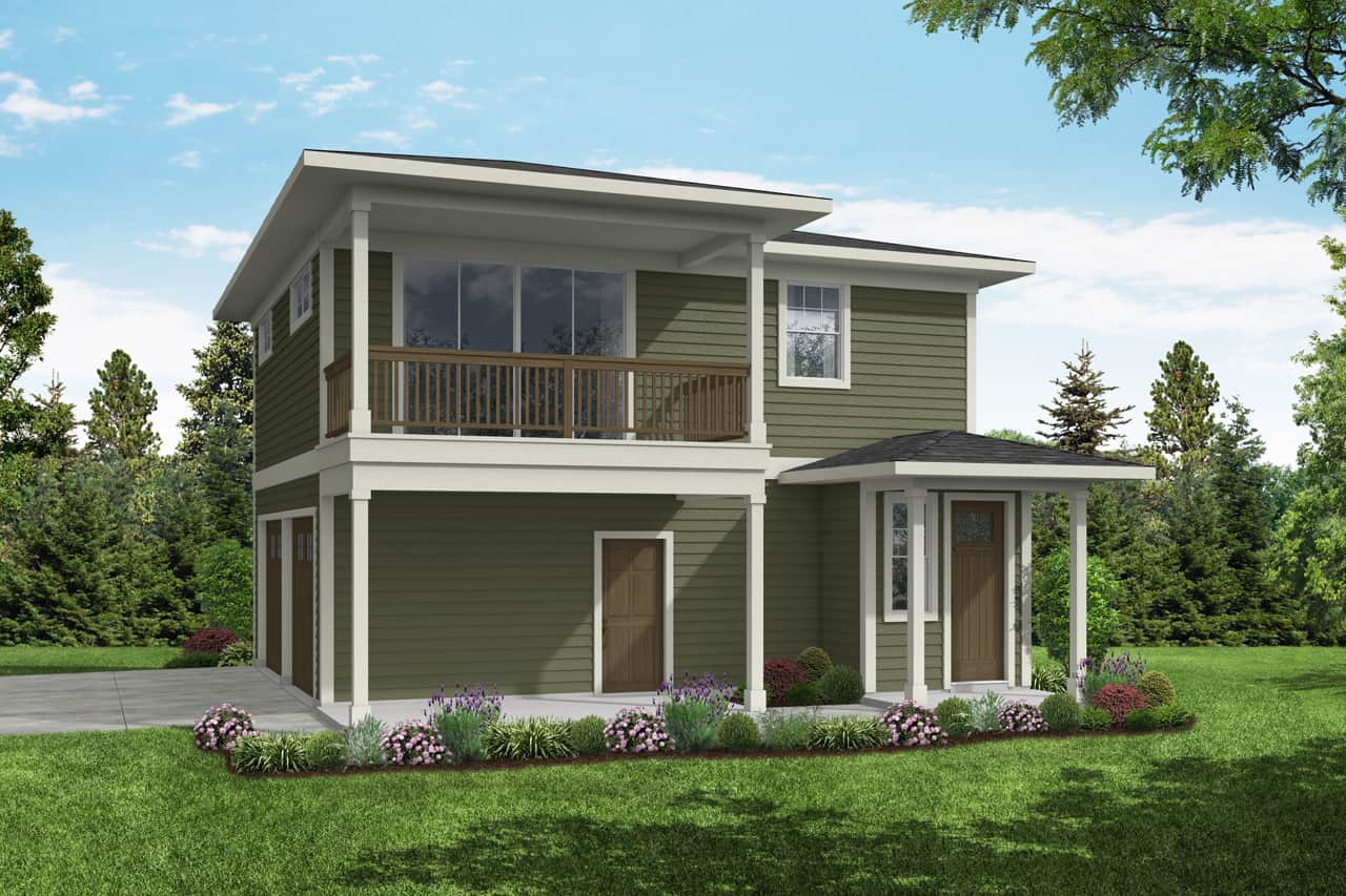 2-Bedroom, 998 Living Sq Ft Garage w/Apartments Home Plan - 108-2060 - Main Exterior