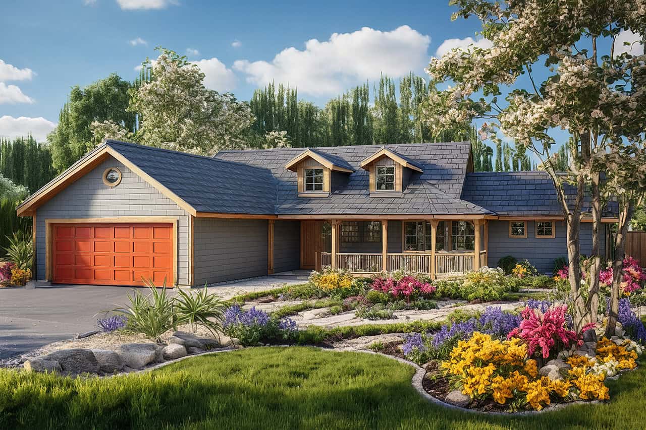 Country Home Plan - 3 Bedrms, 2 Baths - 1668 Sq Ft - #108-2138