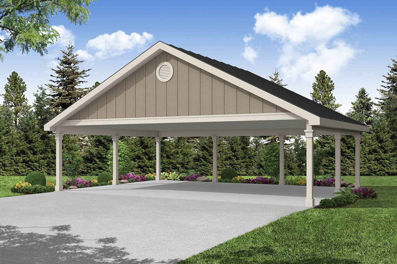 768 Sq Ft Garage House Plan #108-2144 - Front Exterior