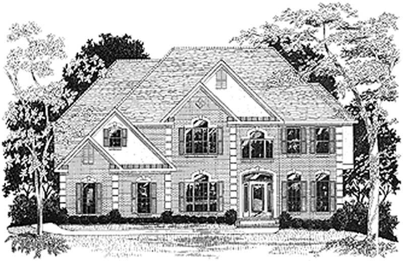 4-Bedroom, 3023 Sq Ft European House Plan - 109-1041 - Front Exterior