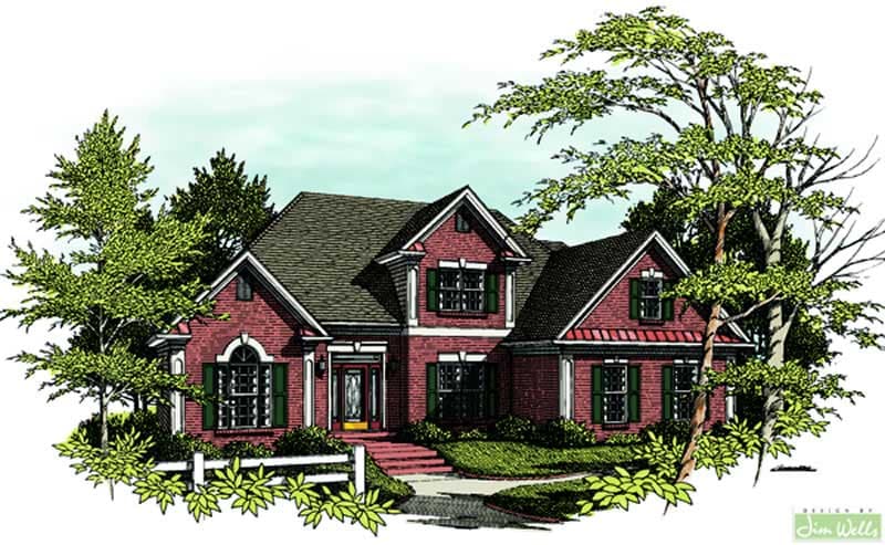 3-Bedroom, 1991 Sq Ft Craftsman House Plan - 109-1084 - Front Exterior