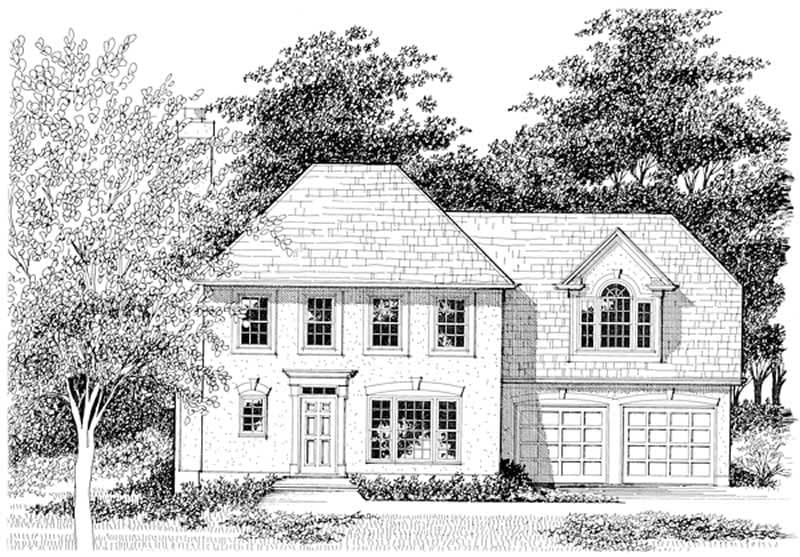 3-Bedroom, 1658 Sq Ft European Home Plan - 109-1137 - Main Exterior