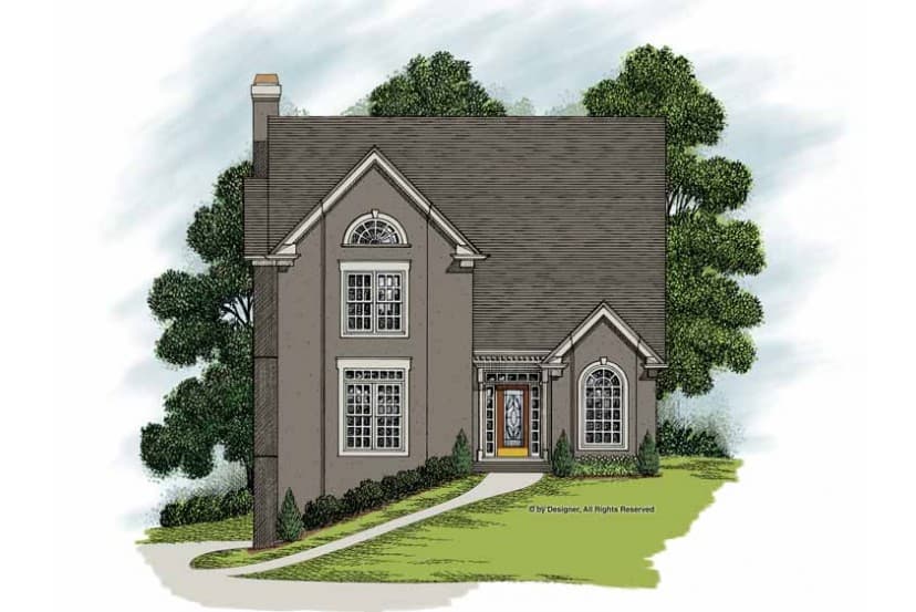 5-Bedroom, 3586 Sq Ft European House Plan - 109-1162 - Front Exterior