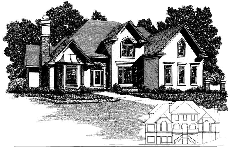 4-Bedroom, 4060 Sq Ft Craftsman Home Plan - 109-1163 - Main Exterior