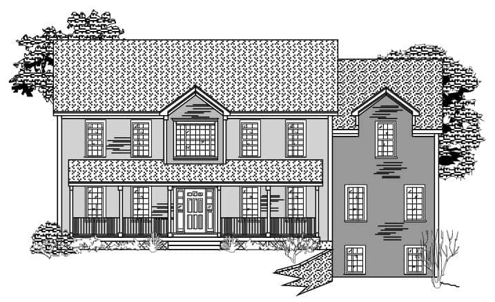 4-Bedroom, 3067 Sq Ft Country Home Plan - 110-1116 - Main Exterior