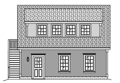 Home Plan Left Elevation
