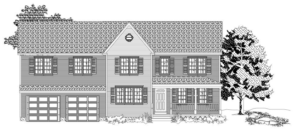 3-Bedroom, 1648 Sq Ft Country House Plan - 110-1162 - Front Exterior