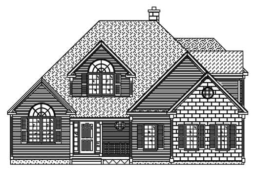 4-Bedroom, 2536 Sq Ft European House Plan - 110-1189 - Front Exterior