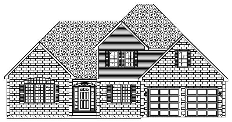 4-Bedroom, 2604 Sq Ft Cape Cod House Plan - 110-1191 - Front Exterior
