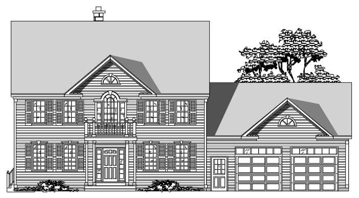 3-Bedroom, 2507 Sq Ft Country House Plan - 110-1192 - Front Exterior