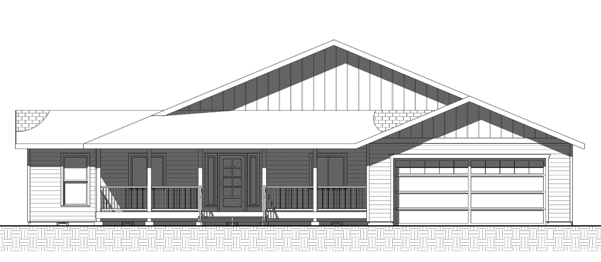 Home Plan Front Elevation