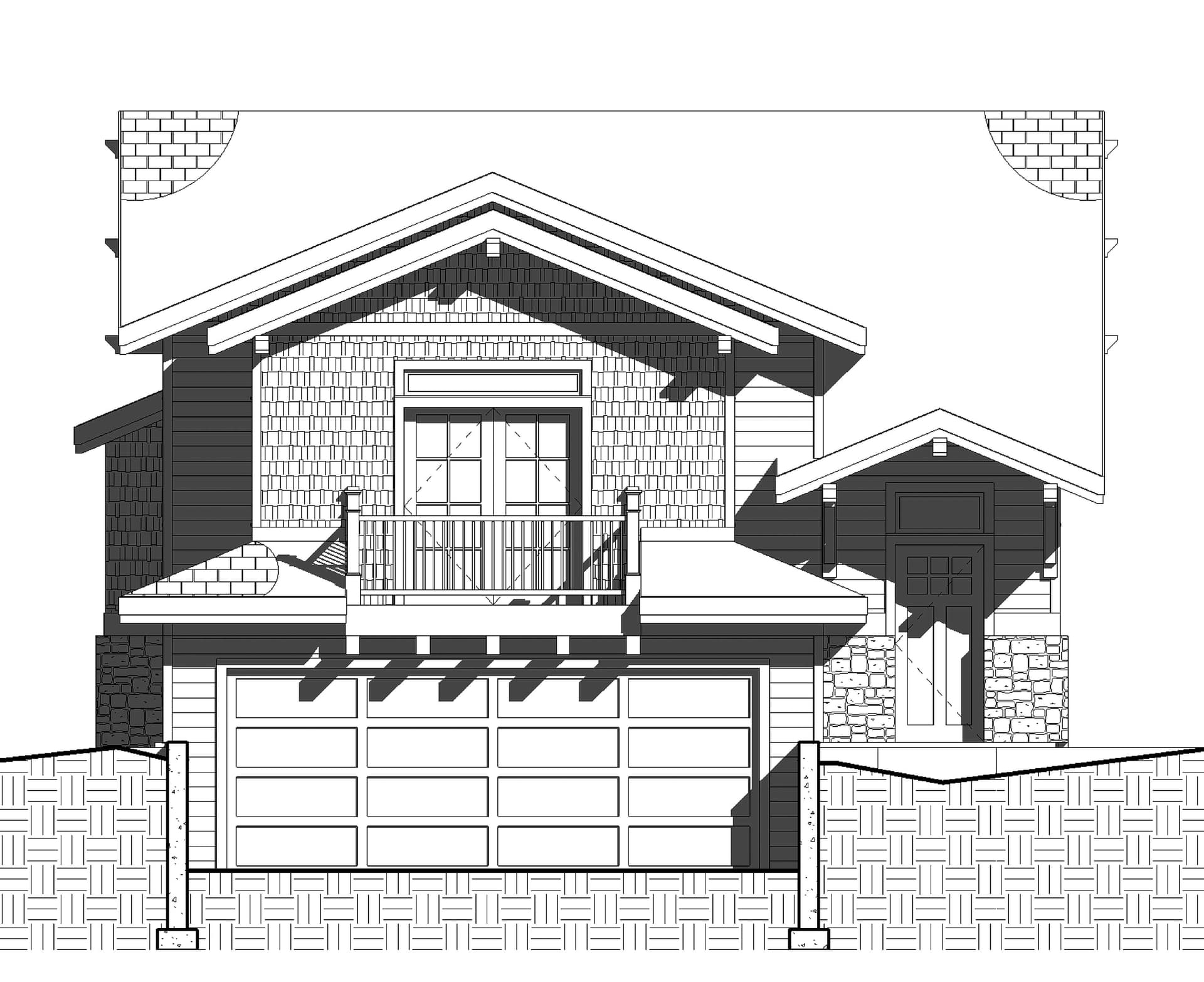 Home Plan Front Elevation