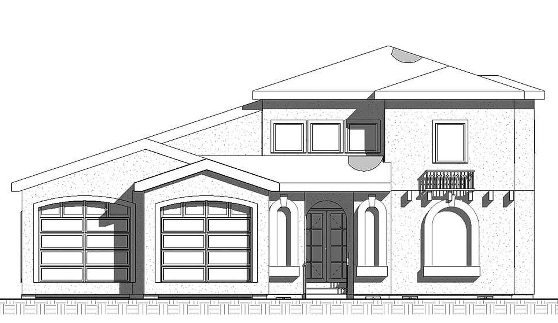Home Plan Front Elevation