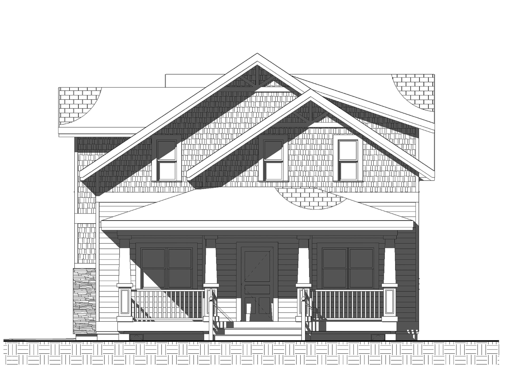 Home Plan Front Elevation