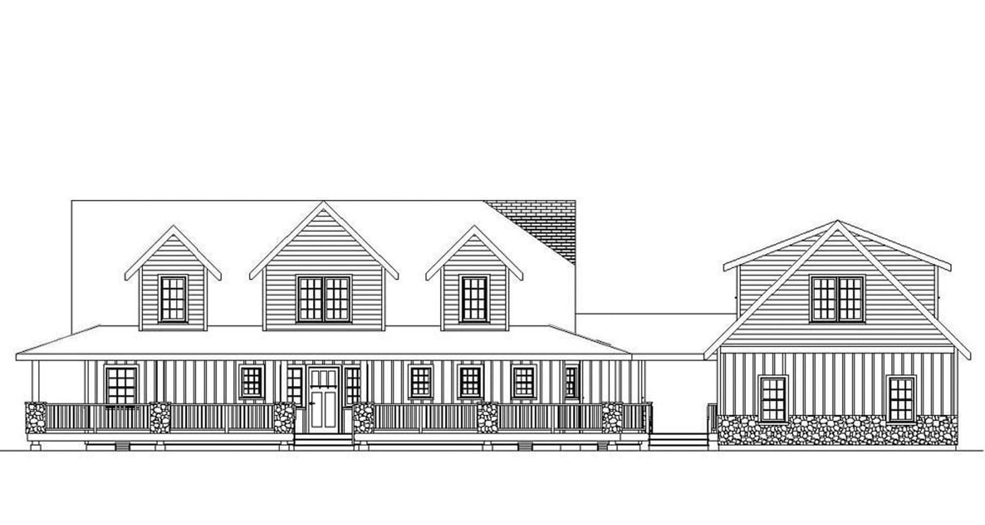 Home Plan Front Elevation