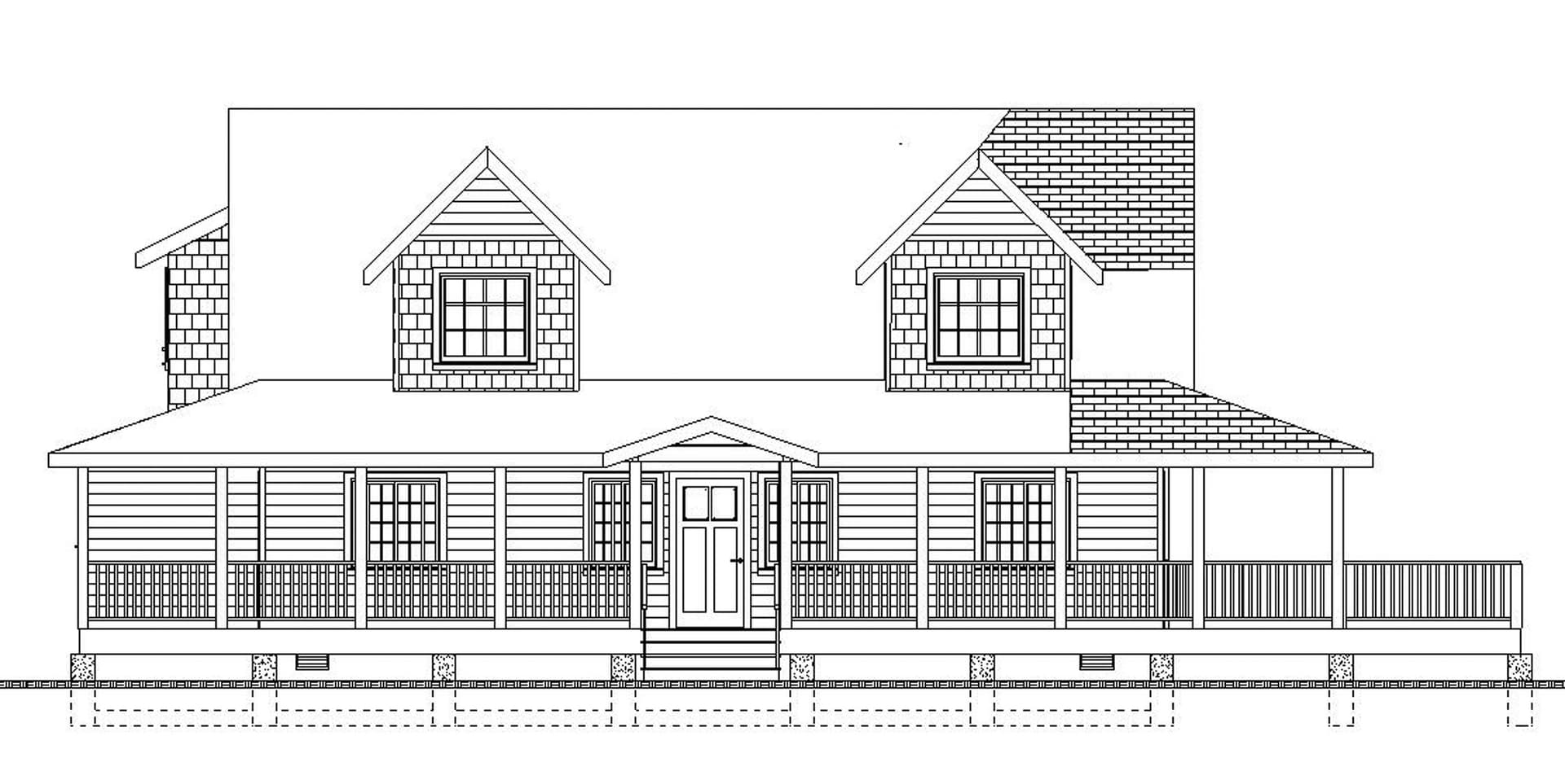 Home Plan Front Elevation
