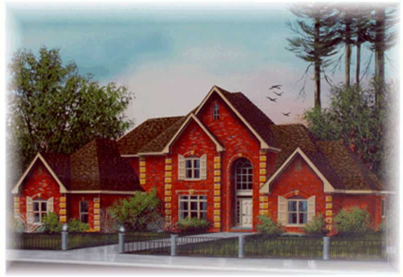 4-Bedroom, 3889 Sq Ft European Home Plan - 113-1025 - Main Exterior