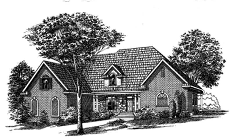 3-Bedroom, 2430 Sq Ft Traditional House Plan - 113-1030 - Front Exterior