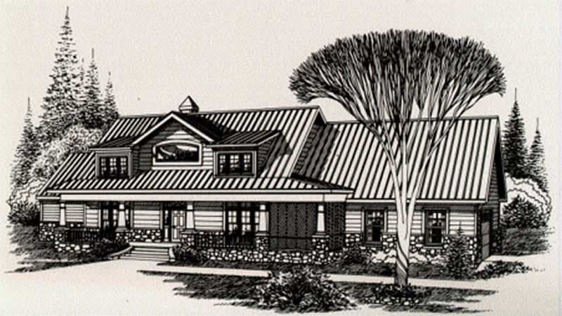 4-Bedroom, 3002 Sq Ft Country House Plan - 113-1031 - Front Exterior