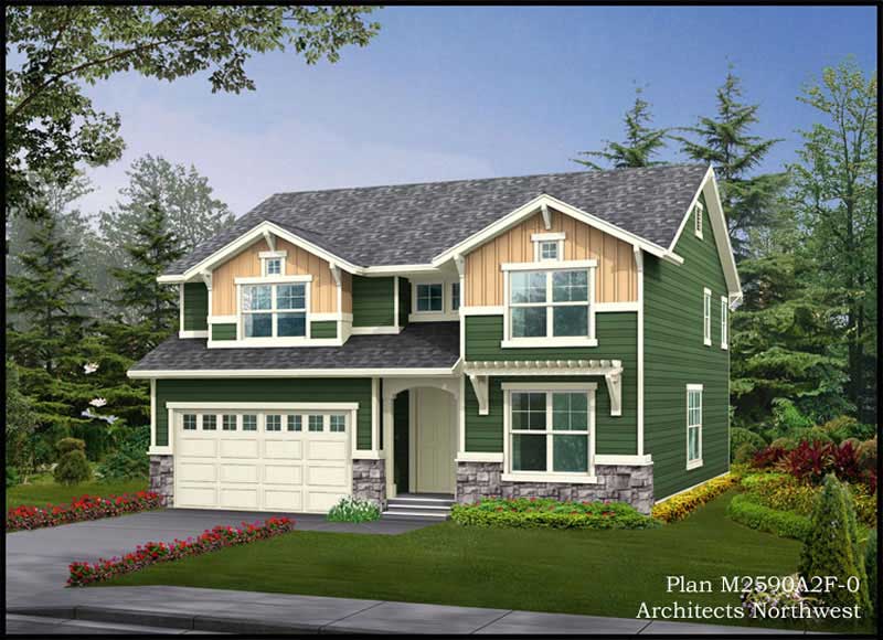 4-Bedroom, 2590 Sq Ft Multi-Level Home Plan - 115-1025 - Main Exterior
