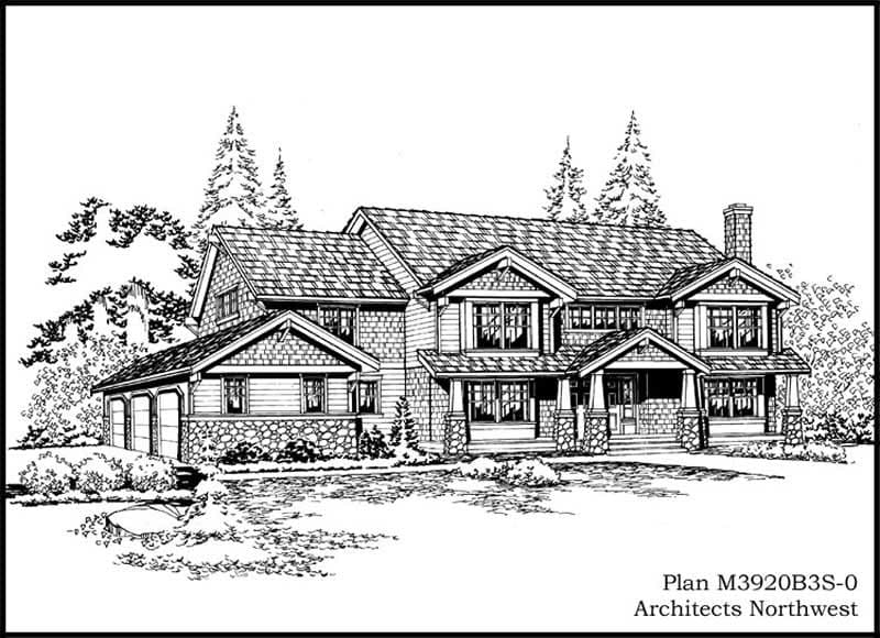 4-Bedroom, 4010 Sq Ft Ranch Home Plan - 115-1027 - Main Exterior