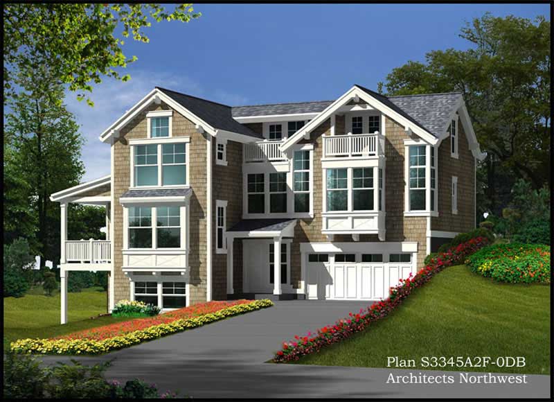 3-Bedroom, 3345 Sq Ft Luxury Home Plan - 115-1151 - Main Exterior