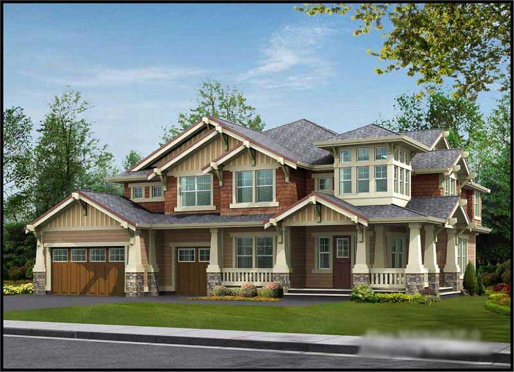 4-Bedroom, 4030 Sq Ft Historic Home Plan - 115-1168 - Main Exterior