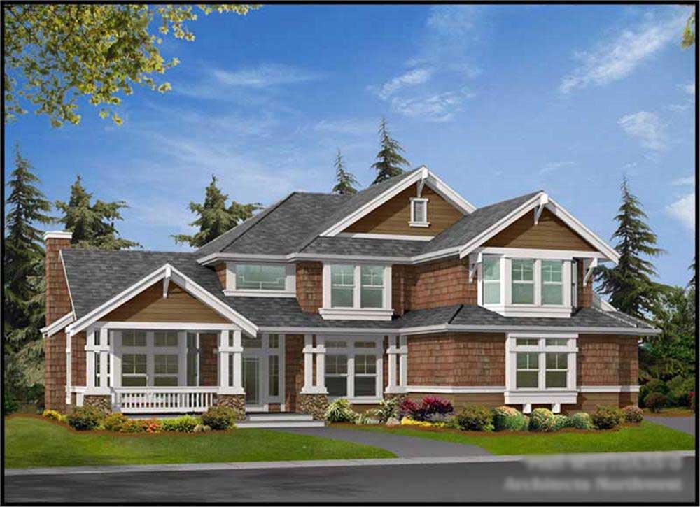 4-Bedroom, 3210 Sq Ft Ranch Home Plan - 115-1259 - Main Exterior