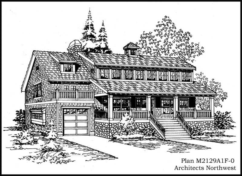2-Bedroom, 2129 Sq Ft Country House Plan - 115-1273 - Front Exterior