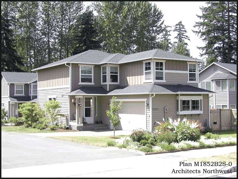 4-Bedroom, 1852 Sq Ft Multi-Level House Plan - 115-1277 - Front Exterior