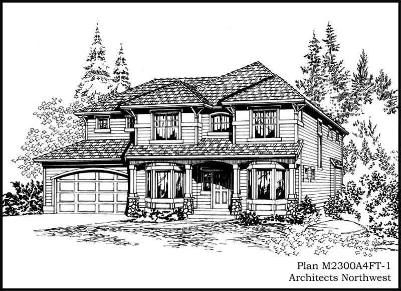 3-Bedroom, 2540 Sq Ft Craftsman House Plan - 115-1320 - Front Exterior