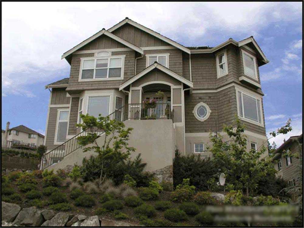 4-Bedroom, 4423 Sq Ft Multi-Level Home Plan - 115-1335 - Main Exterior