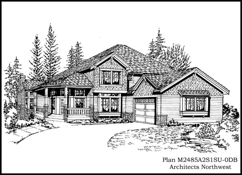 4-Bedroom, 3060 Sq Ft Ranch Home Plan - 115-1379 - Main Exterior