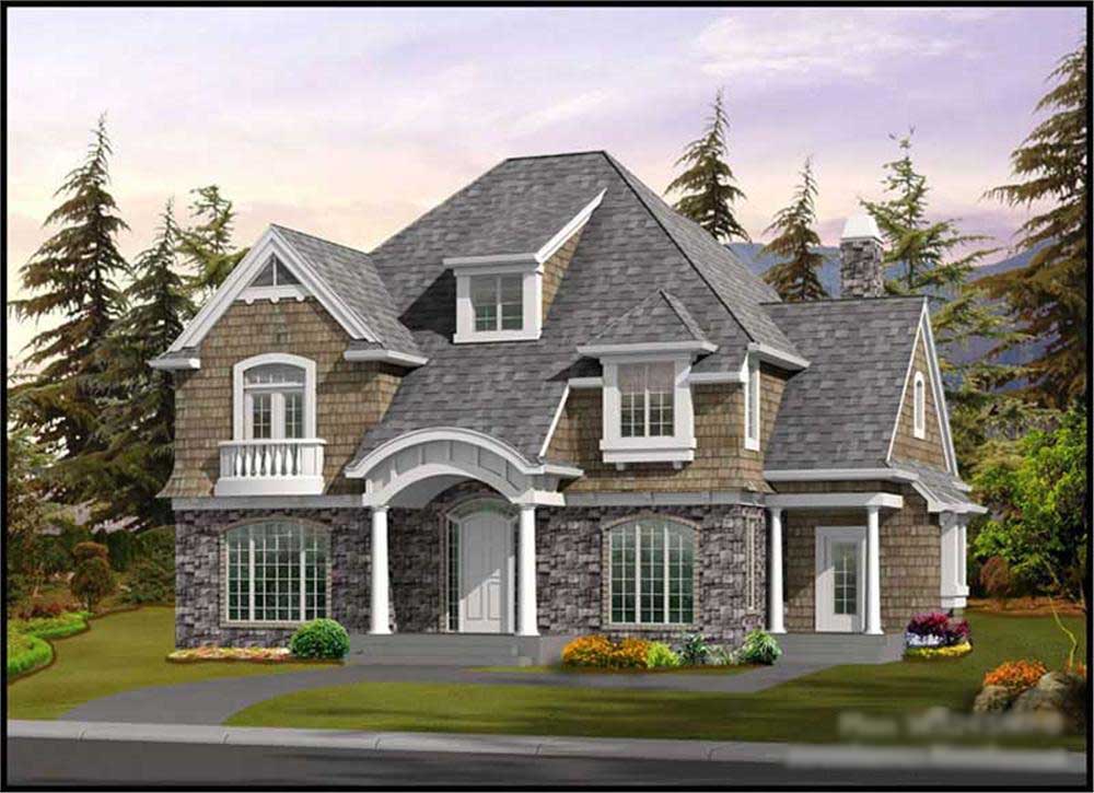 4-Bedroom, 3245 Sq Ft Historic Home Plan - 115-1404 - Main Exterior