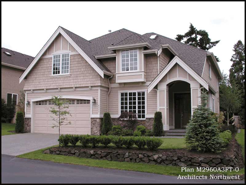 4-Bedroom, 2960 Sq Ft Shingle House Plan - 115-1415 - Front Exterior