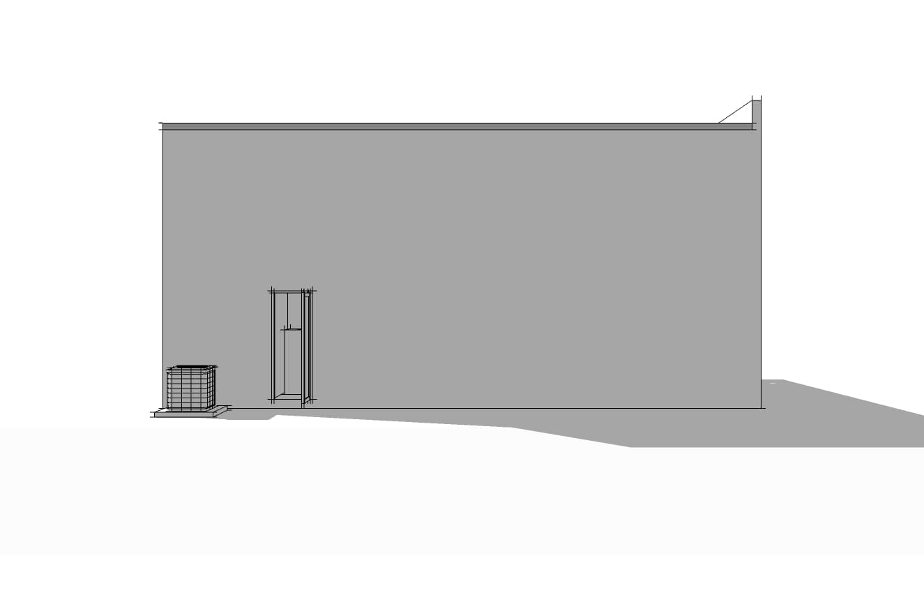 Home Plan Rear Elevation