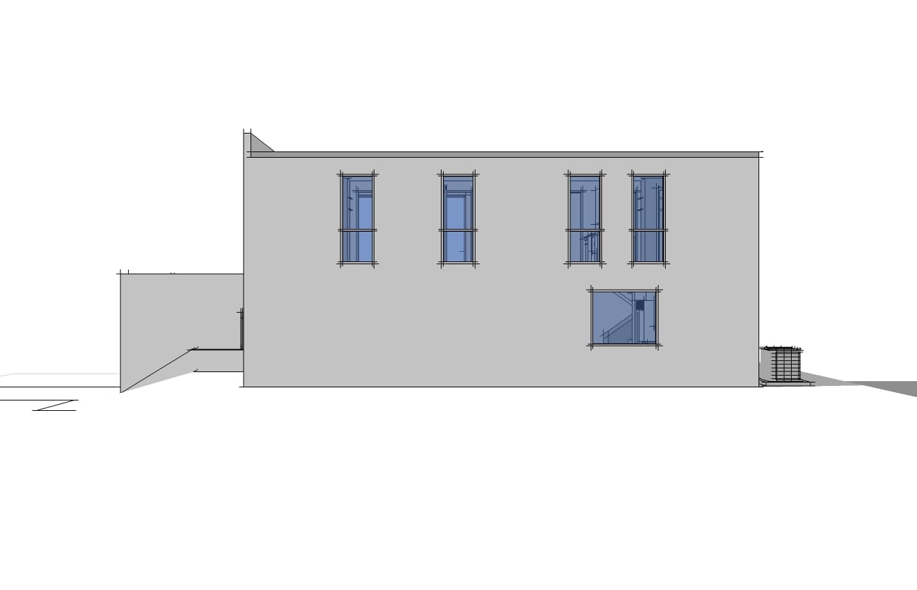 Home Plan Right Elevation