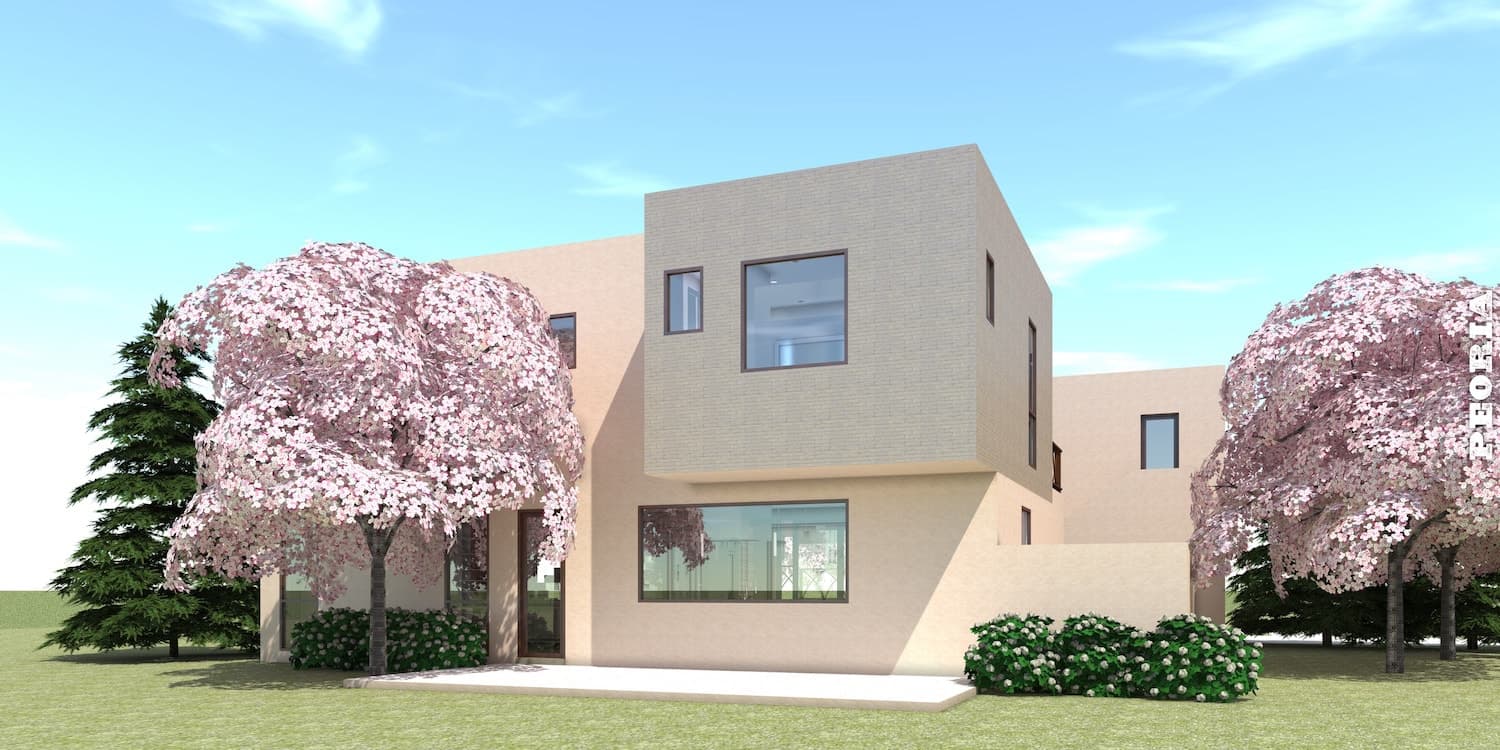 Home Plan Rear Elevation