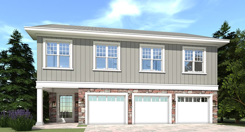 5-Bedroom, 3036 Sq Ft Georgian Home Plan - 116-1115 - Main Exterior