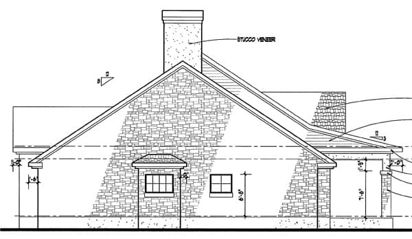 Home Plan Left Elevation